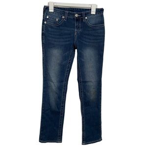True Religion Medium Wash Tapered Straight Leg Jeans